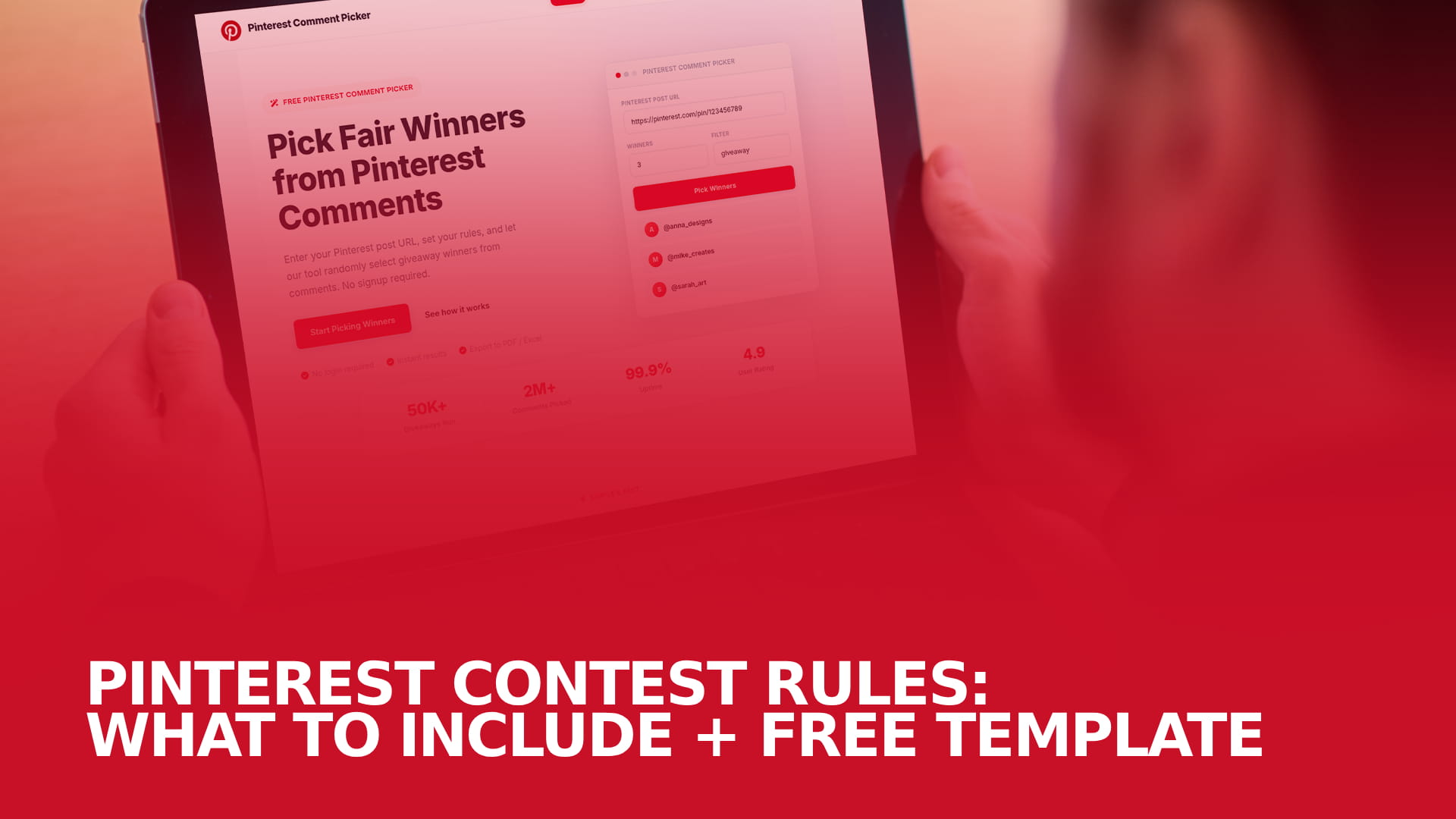 Pinterest Contest Rules: What to Include + Free Template
