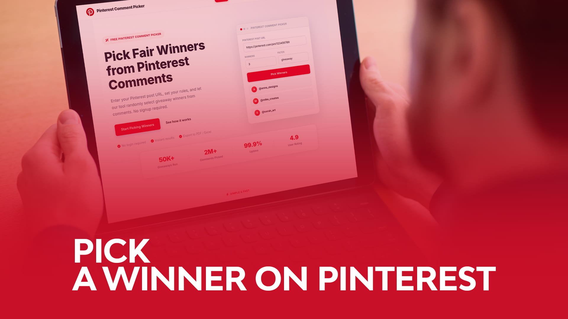 Pick a Winner on Pinterest