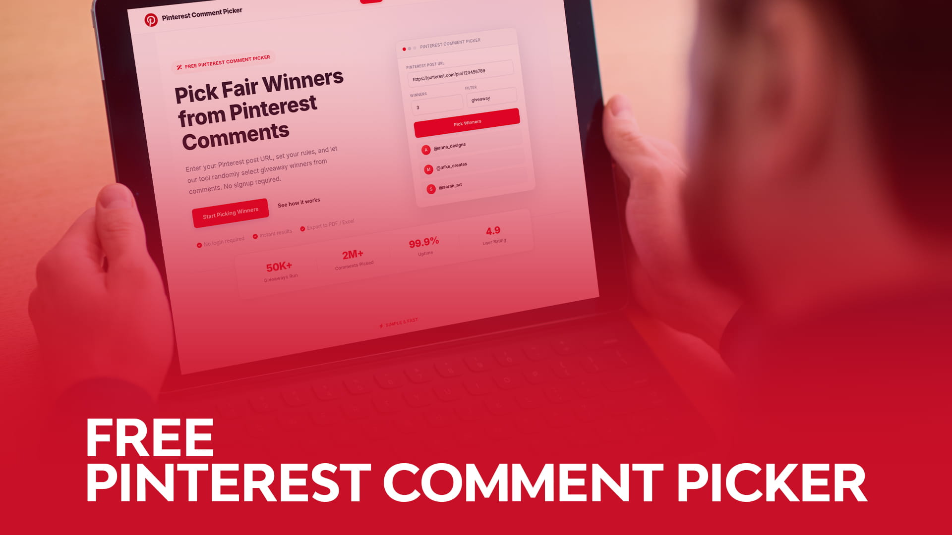 Free Pinterest Comment Picker